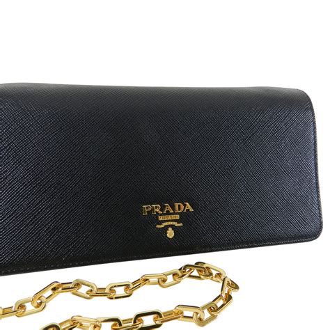 how long is the prada wallet chain|prada saffiano wallet on chain.